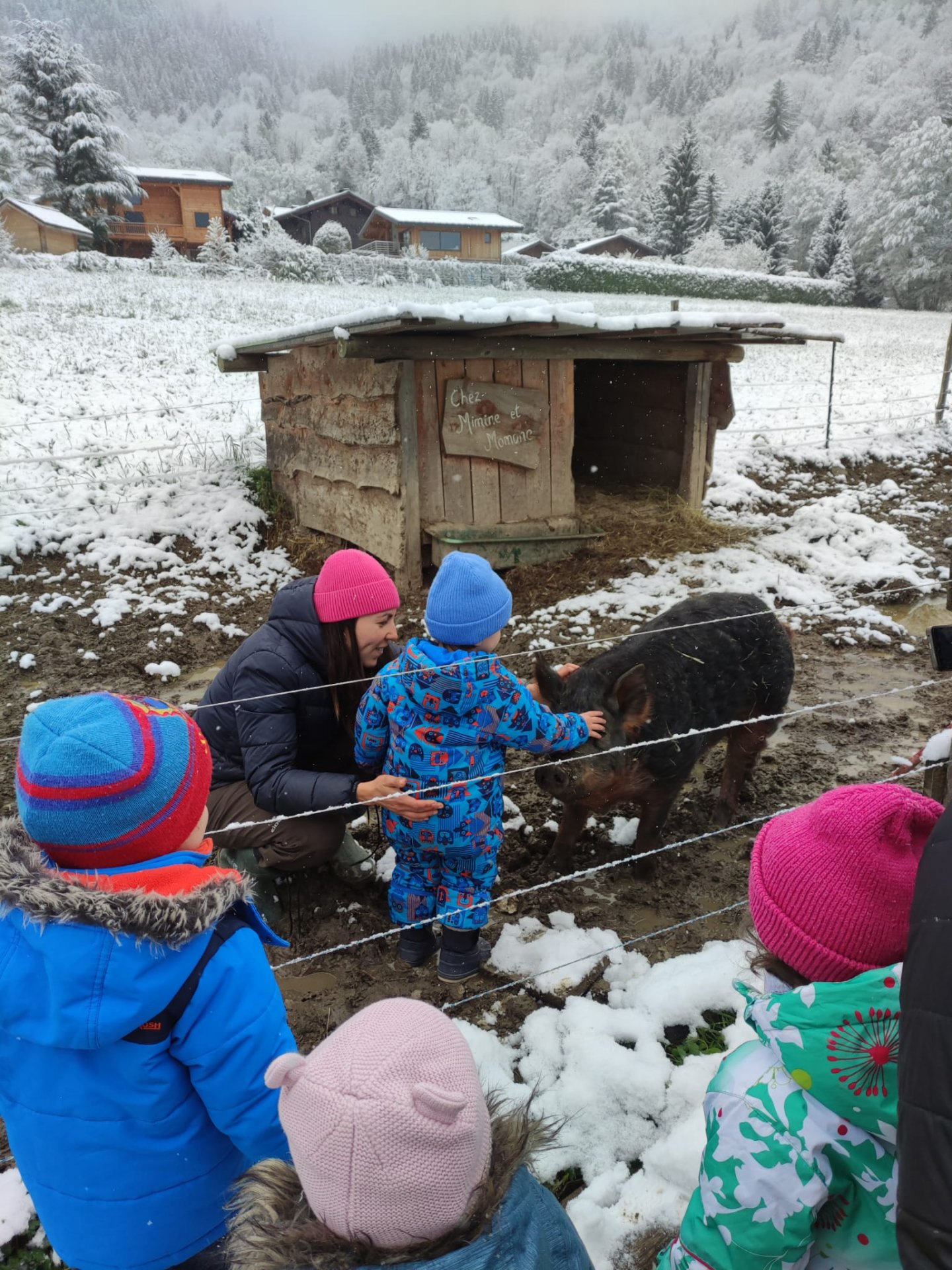 Viste d'une ferme à Chamonix